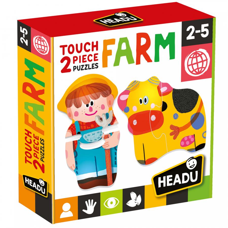 TOUCH 2 PIECES PUZZLE FARM