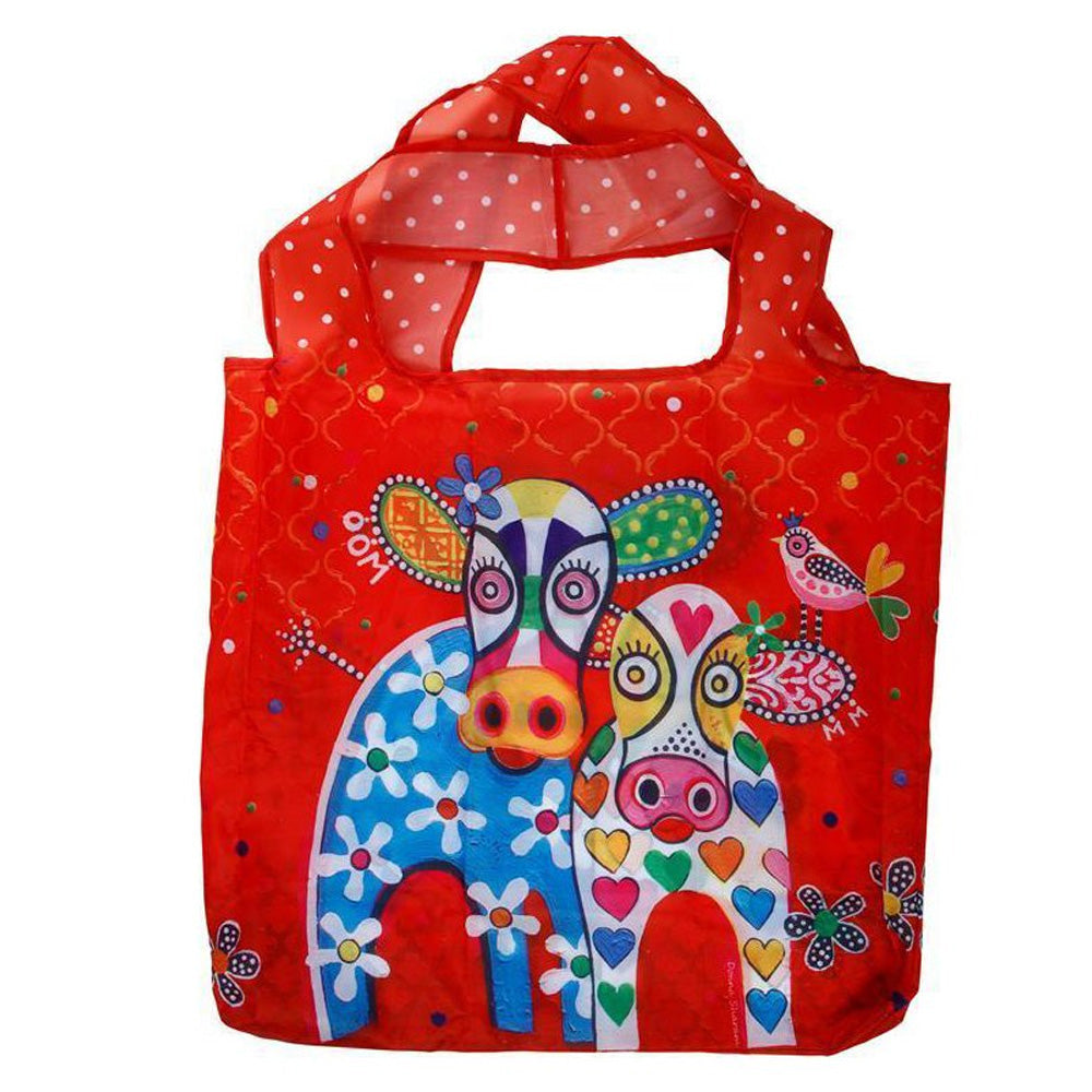 BORSA SHOPPERLOVE HEARTS ECO MUCCHE