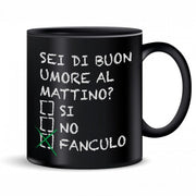 MUG TAZZA NERA SEI DI BUON UMORE