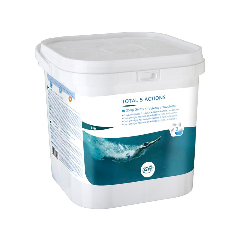 PASTIGLIE PISCINA DA 250 G TOTAL 5 AZIONI 5 KG