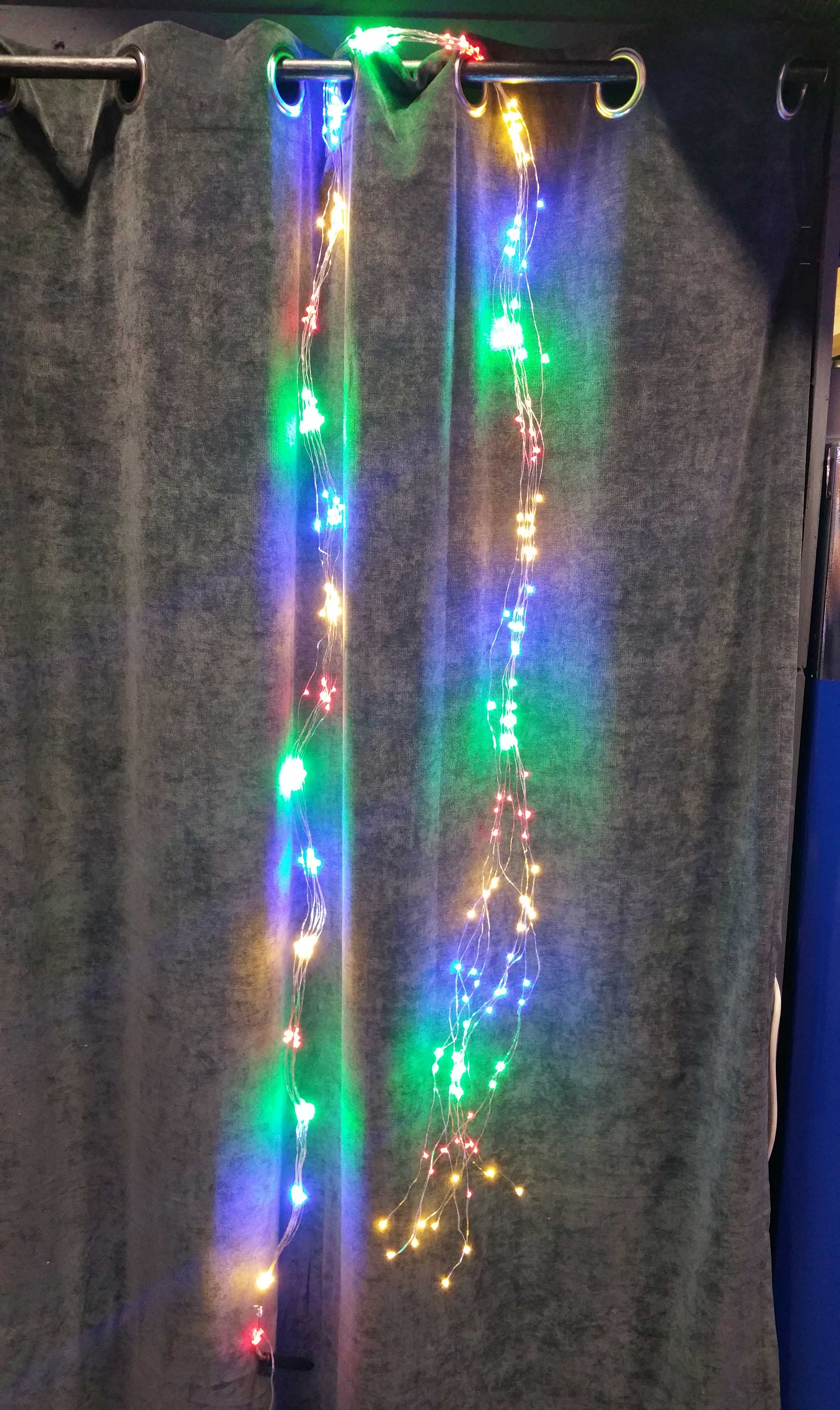200 MICROLED CASCATA MULTICOLOR
