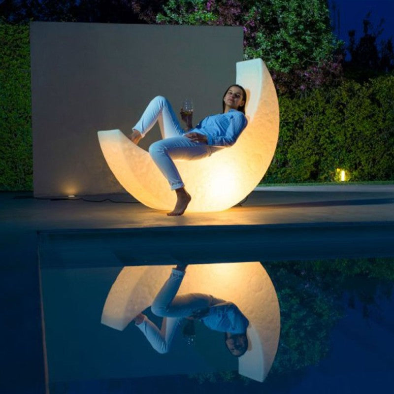 Lampada My Moon 151x147x46cm Bianca SELETTI