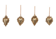 CUORE ORO APPENDIBILE IN RESINA 10CM ASSORTITO