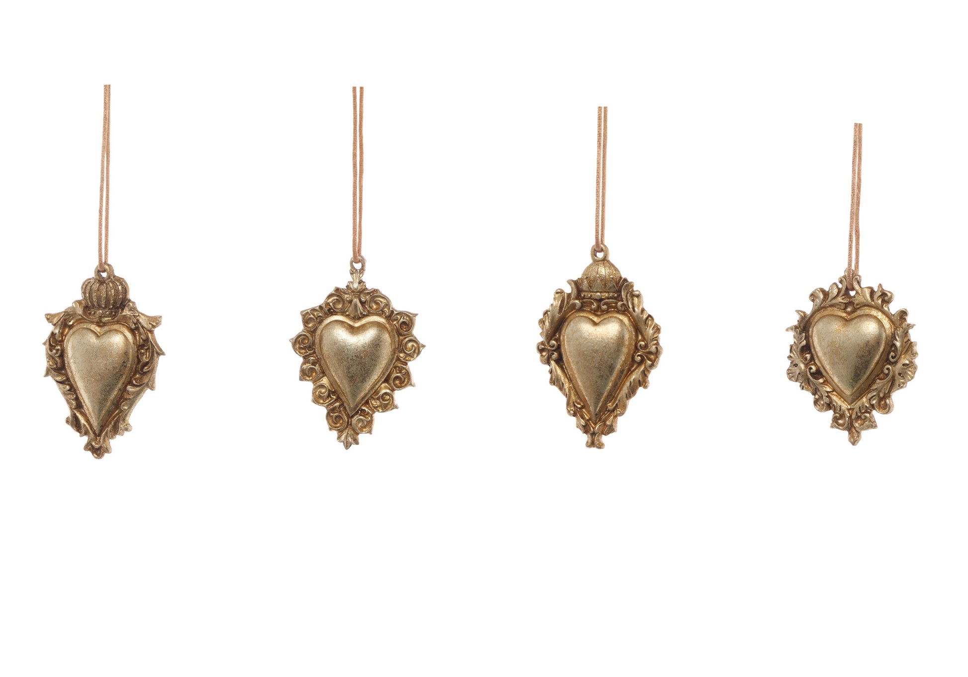 CUORE ORO APPENDIBILE IN RESINA 10CM ASSORTITO