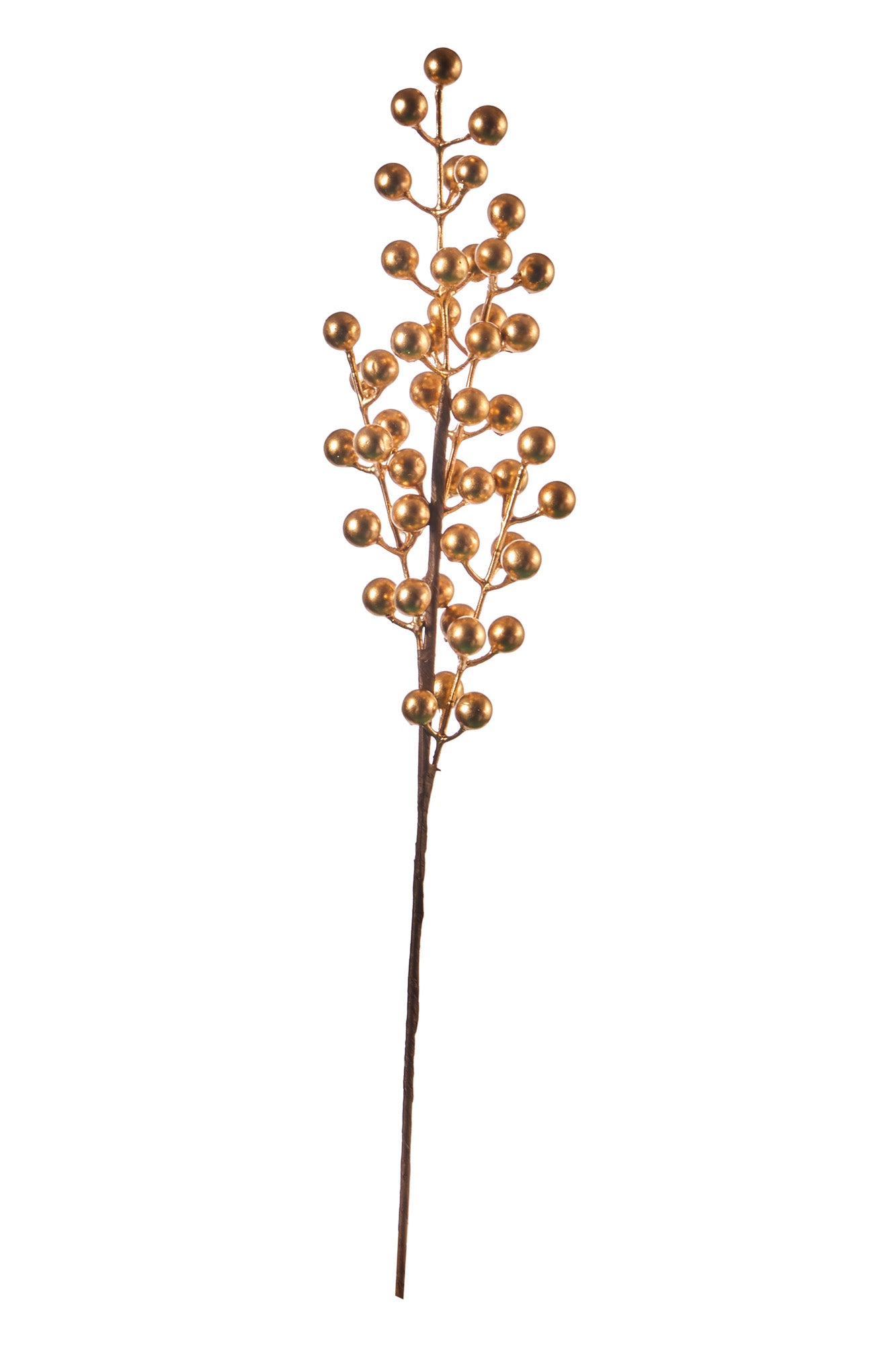 RAMO CON BACCHE ORO 50CM