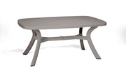TAVOLO DA PRANZO ESTERNO TOSCANA 120X80X72 CM TORTORA