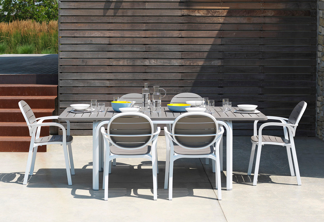 OFFERTA TAVOLO ALLUNGABILE ALLORO 210/280 CM + 6 POLTRONE PALMA COLORE A SCELTA
