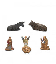 NATIVITÀ IN MINIATURA 6 SOGGETTI 3,5CM IN RESINA