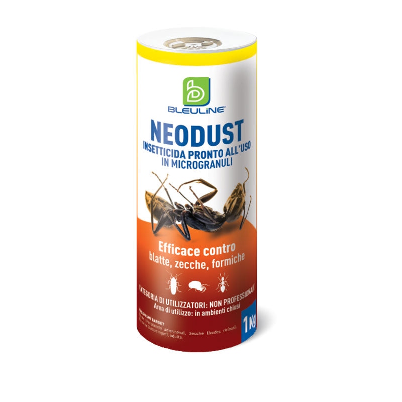 NEODUST INSETTICIDA IN MICROGRANULI PER FORMICHE/SCARAFAGGI/ZECCHE 500GR