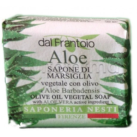 SAPONE VEGETALE DI MARSIGLIA DAL FRANTOIO CON OLIVO E ALOE 100GR