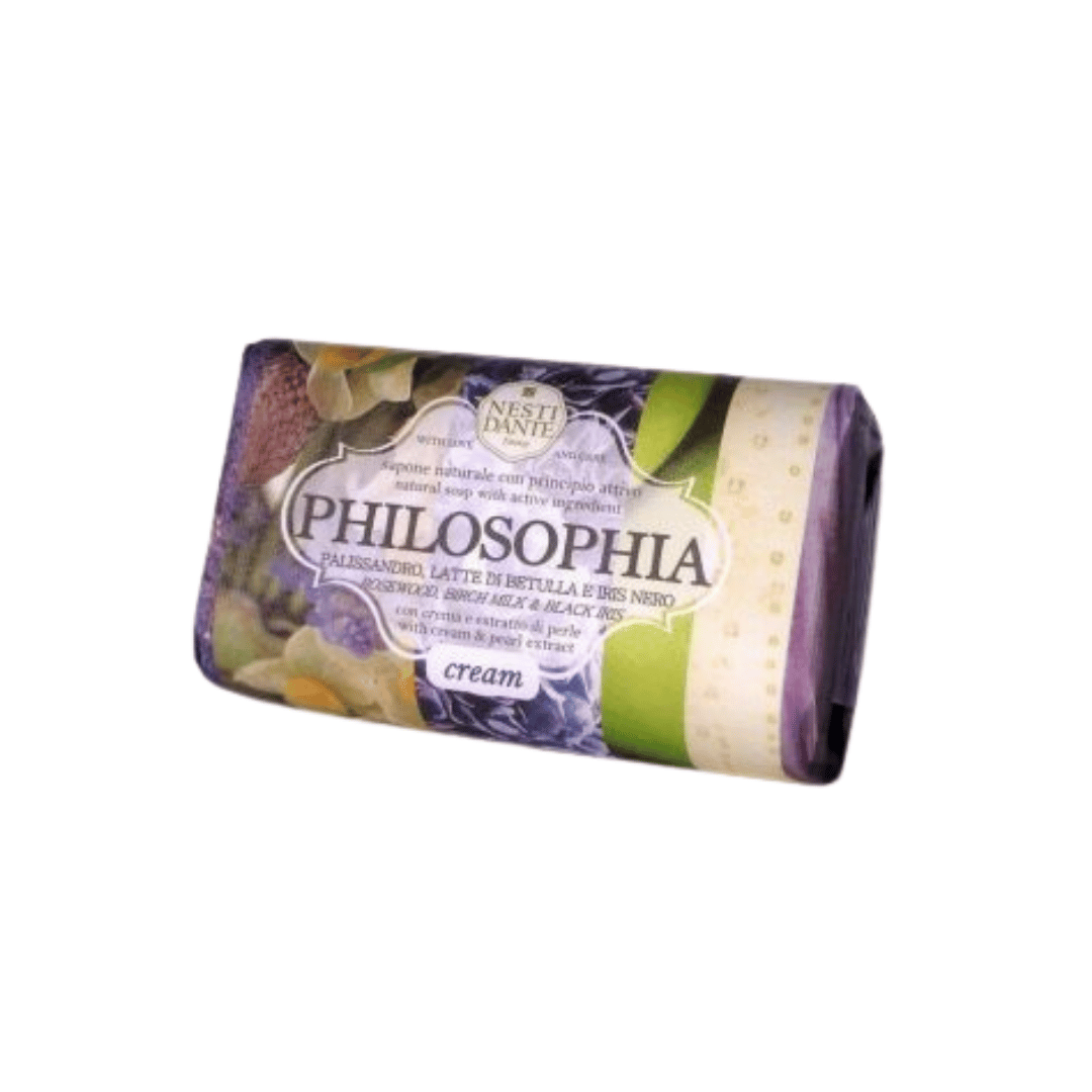 SAPONE NATURALE PHILOSOPHIA CREAM 250GR - PALISSANDRO, LATTE DI BETULLA E IRIS NERO
