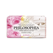 SAPONE NATURALE PHILOSOPHIA PREBIOTICO - GARDENIA, ARGILLA BIANCA E LATTE DI AVENA