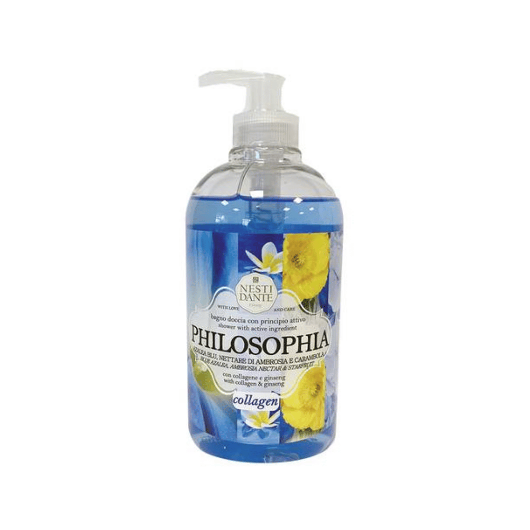 SAPONE LIQUIDO BAGNO DOCCIA PHILOSOPHIA 500ML - AZALEA BLU, NETTARE DI AMBROSIA E CARAMBOLA