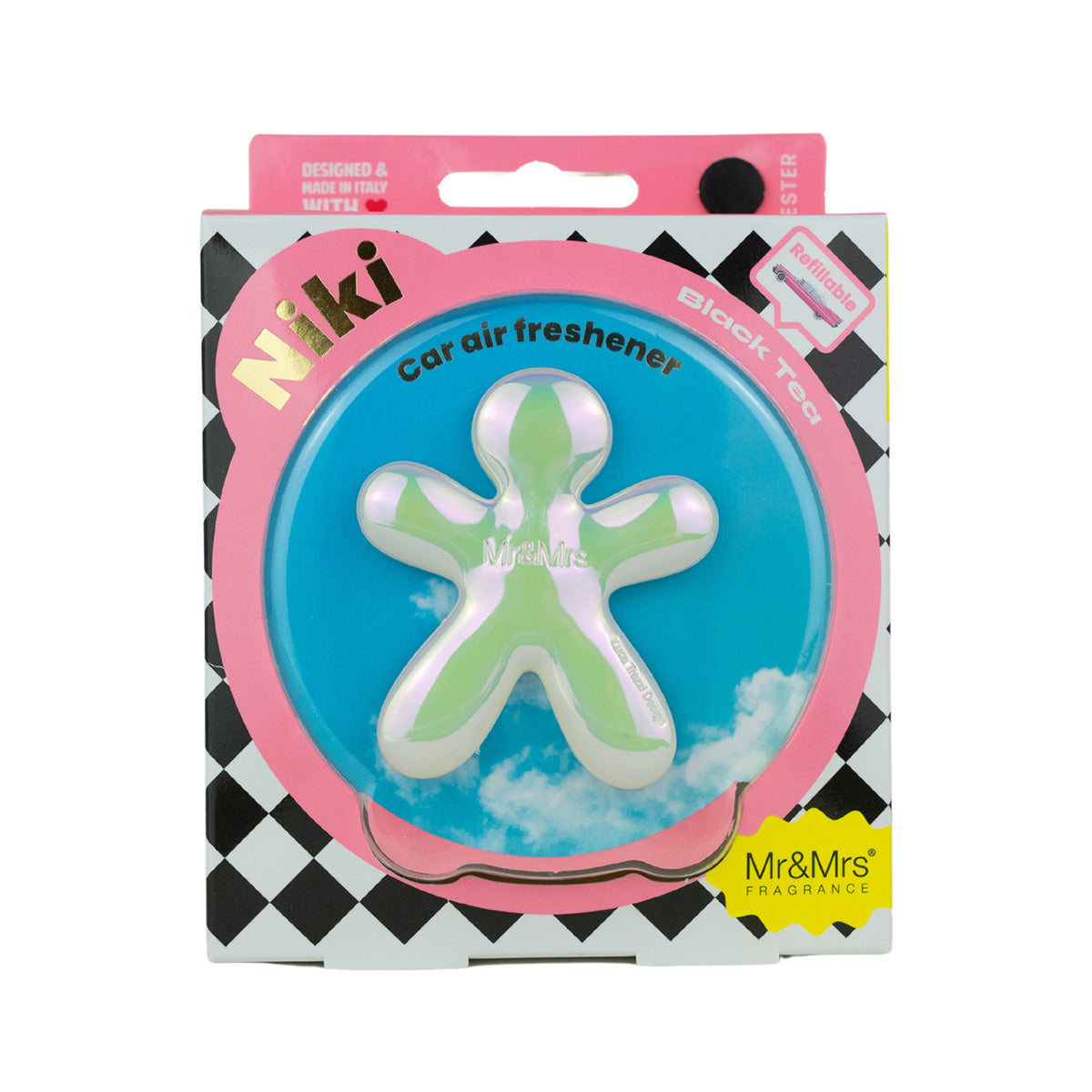 MR & MRS FRAGRANCE PROFUMATORE PER AUTO NIKI WHITE IRIDE BLACK TEA