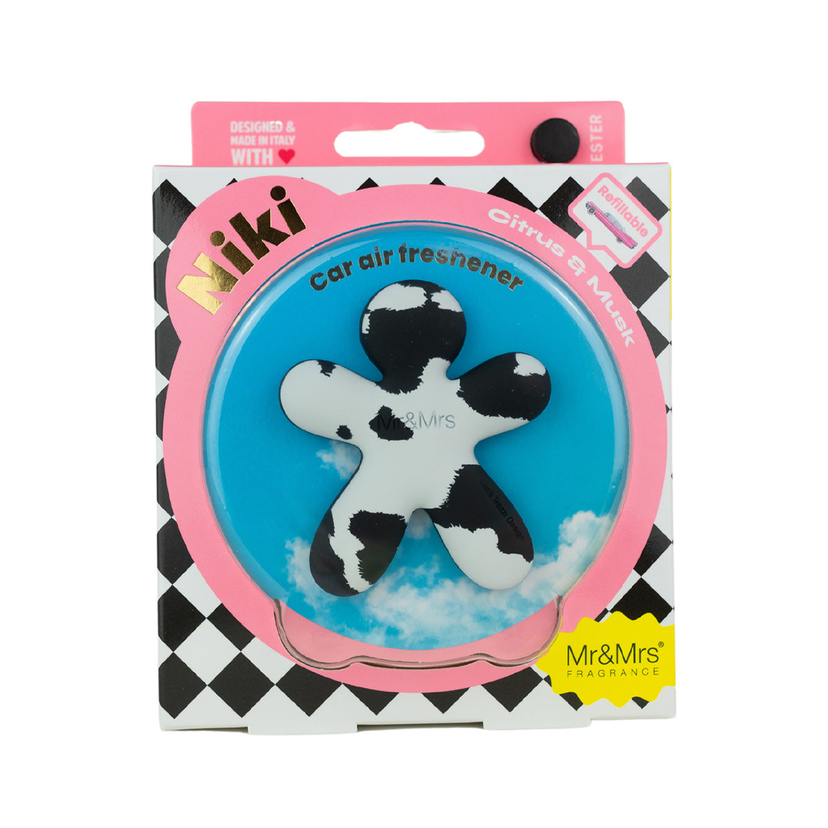 MR & MRS FRAGRANCE PROFUMATORE PER AUTO NIKI CLASSIC CAMOUFLAGE MUCCATO BERGAMOT&IRIS