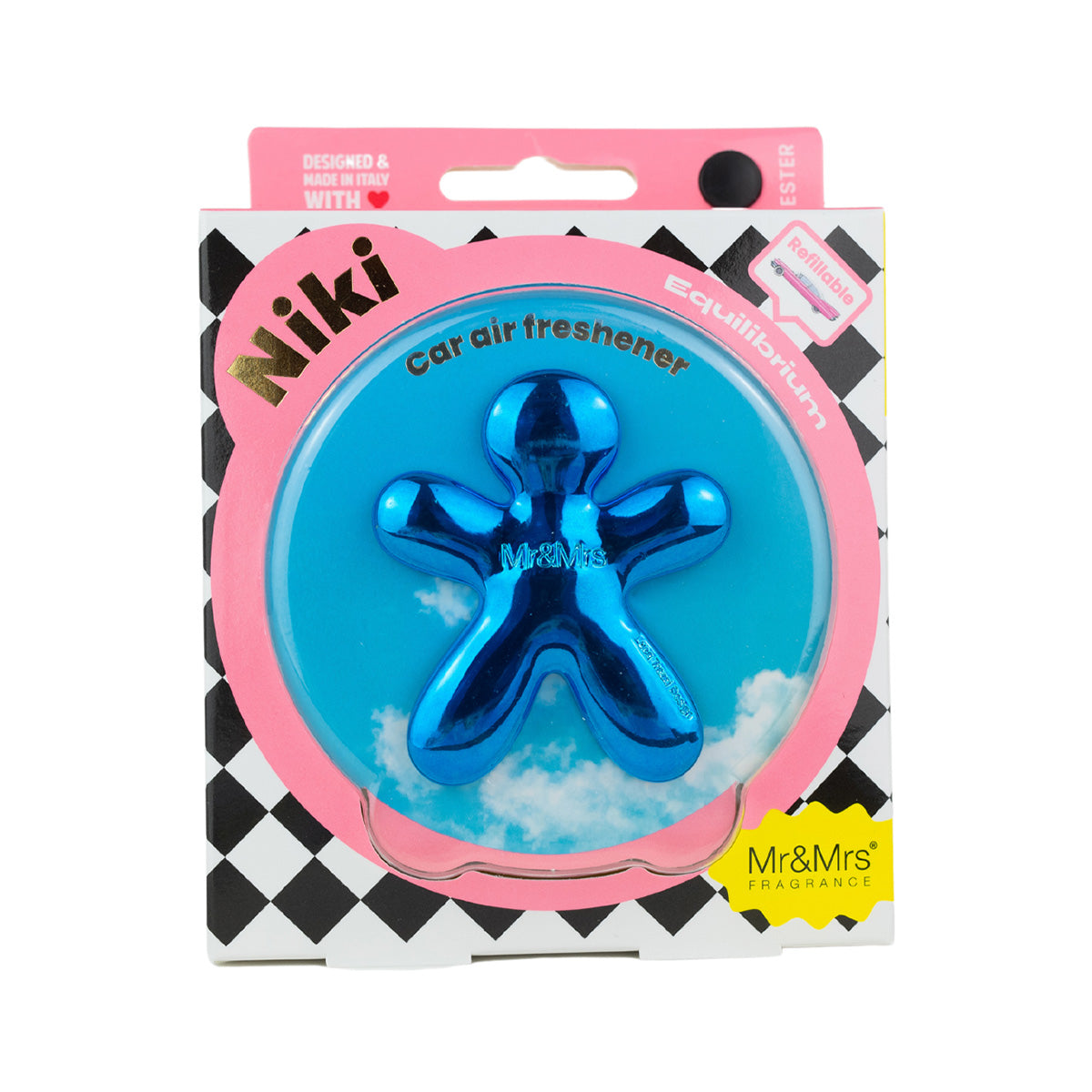 MR & MRS FRAGRANCE PROFUMATORE PER AUTO NIKI CLASSIC BLU COBALTO EQUILIBRIUM