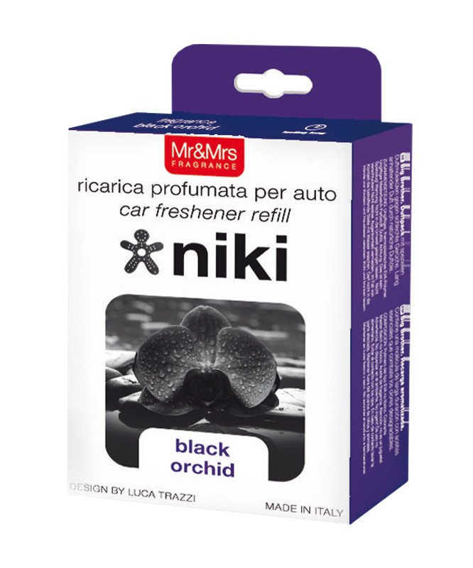 PROFUMO PER AUTO NIKI ORCHIDEA NERA