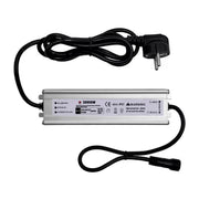 TRASFORMATORE PER LUCI NATALIZIE CON SPINA EUROPEA IP44, USCITA 36V DC, 60W