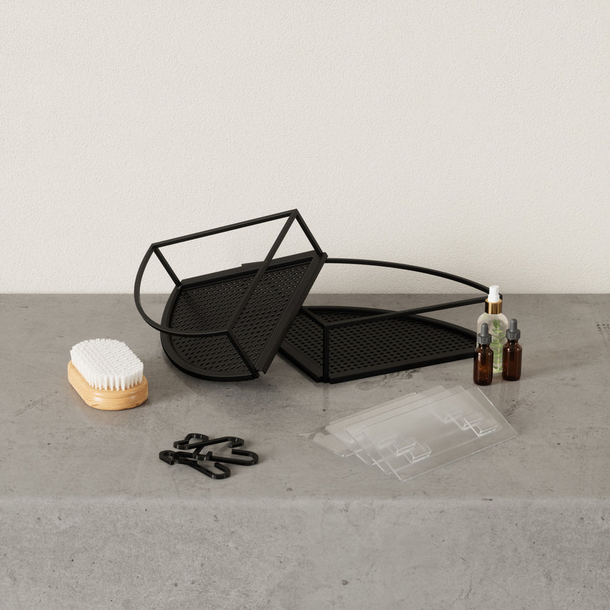 Mensole Cubiko set di 2 23x23x8 cm Nero UMBRA