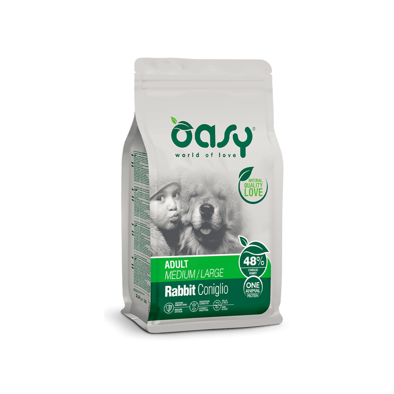 OASY SACCO CROCCHETTE CANE ADULTO CONIGLIO 12 KG