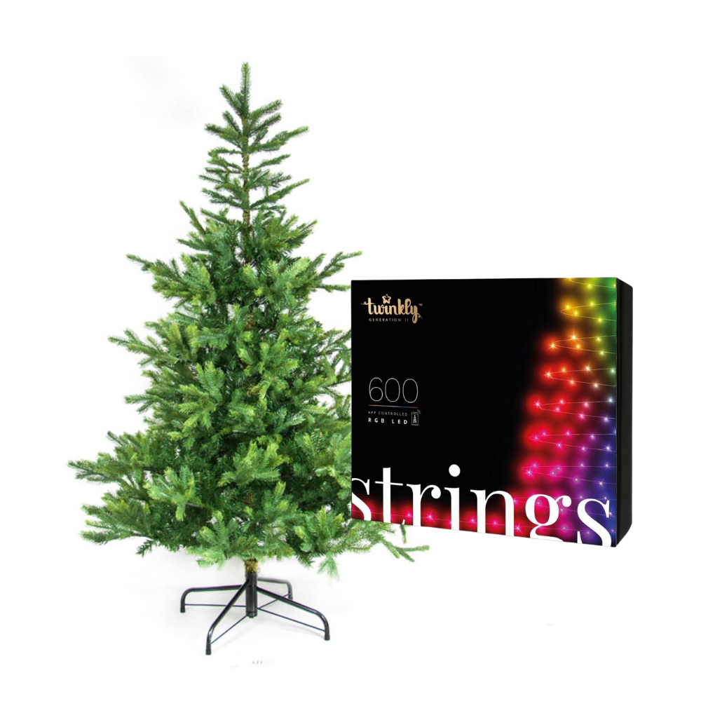 OFFERTA ALBERO DI NATALE GRANDIS 180CM + TWINKLY LUCI DI NATALE 600 LED