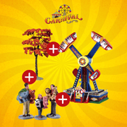 OFFERTA LEMAX CARNIVAL VILLAGE - PRIZE WINNERS + FIREBALL FRENZY + YELLOWWOOD TREE, LARGE