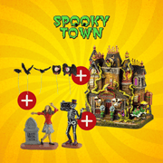 OFFERTA LEMAX SPOOKY TOWN - THE LIVING END + UNDEAD GROOVE + ASSORTED BIRDS