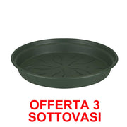 OFFERTA 3 SOTTOVASO GREEN BASICS SAUCER 29CM VERDE