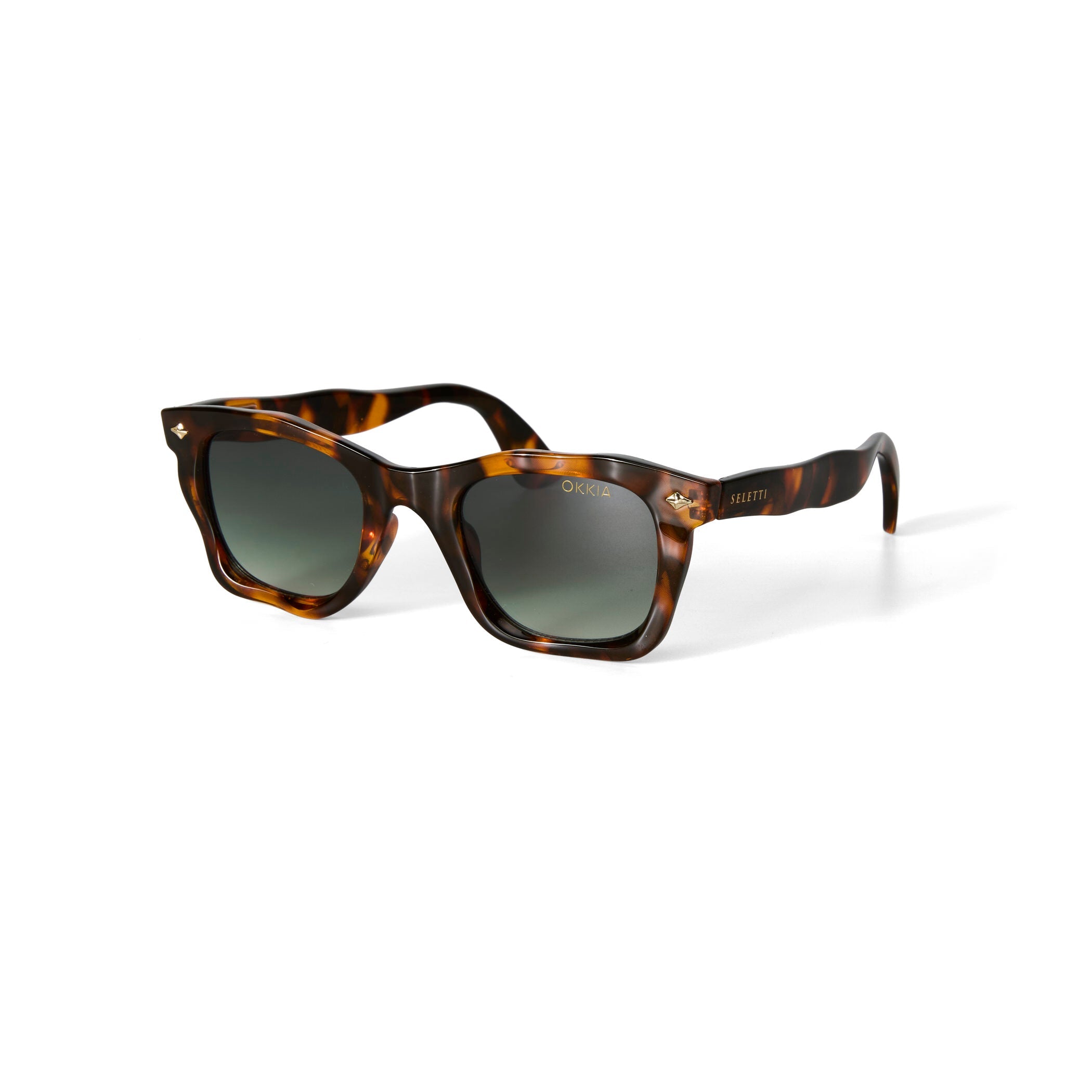 Occhiali da Sole DAKOTA Havana Green Gradient SELETTI x OKKIA