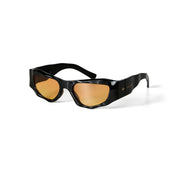 Occhiali da Sole COLORADO Nero Lenti Giallo Sfumato SELETTI x OKKIA
