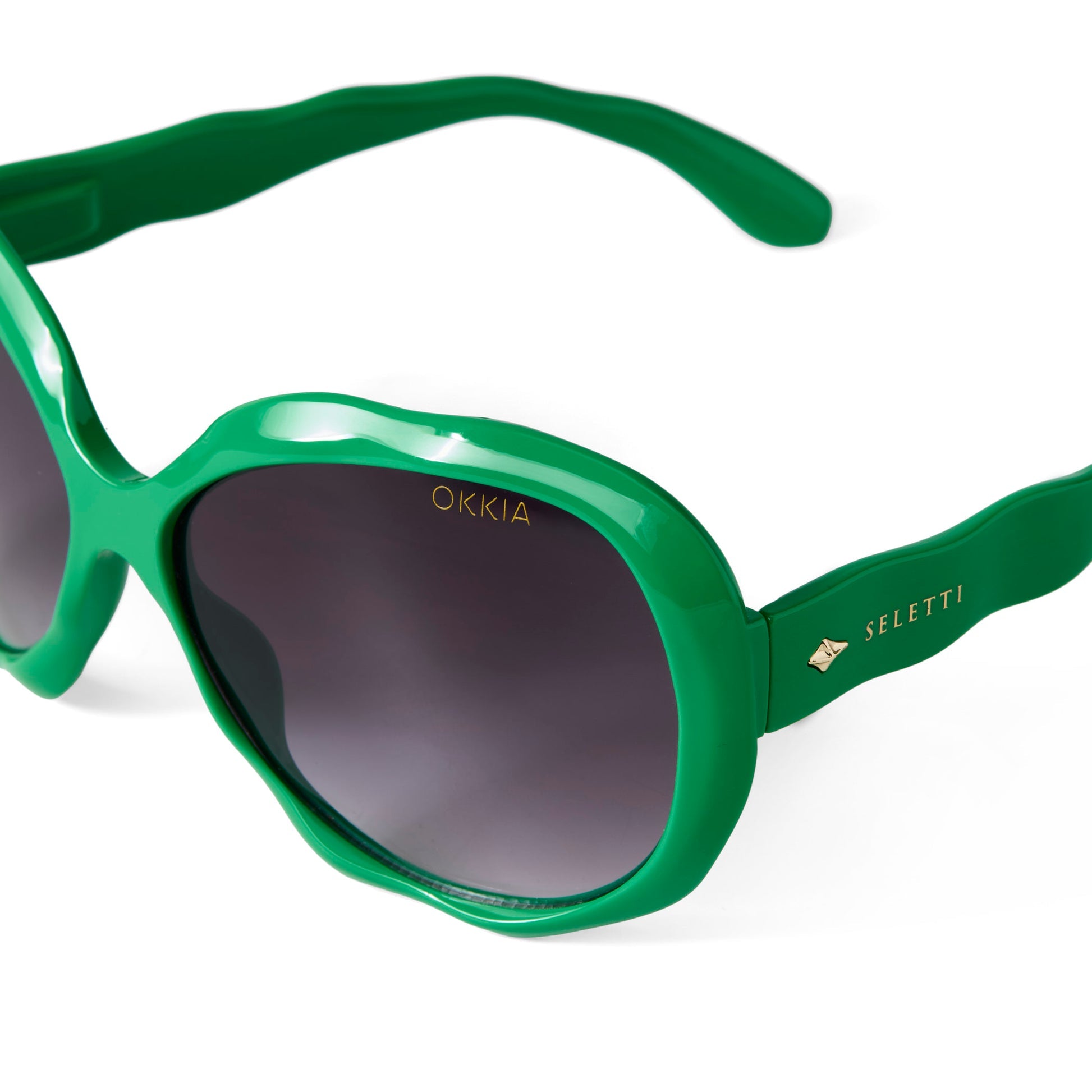 Occhiali da Sole California Verdi SELETTI x OKKIA