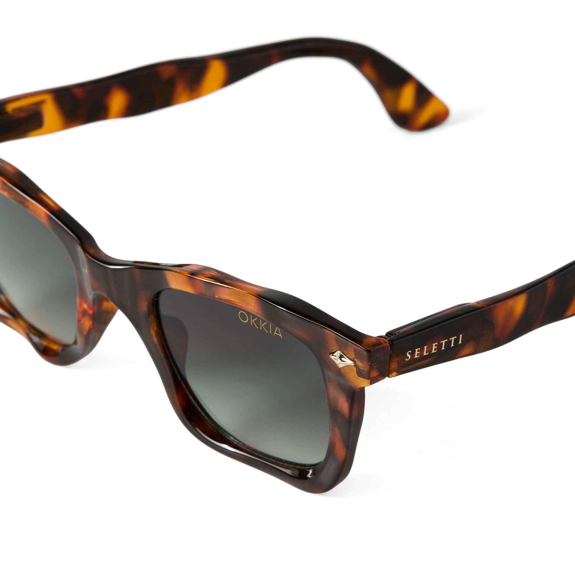 Occhiali da Sole DAKOTA Havana Green Gradient SELETTI x OKKIA