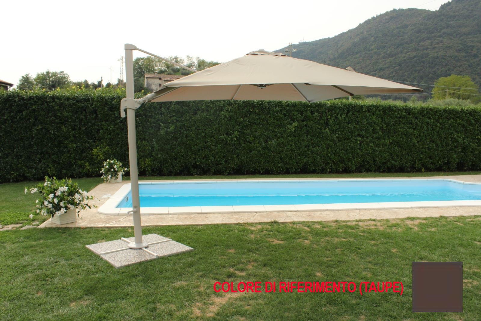OMBRELLONE NETTUNO RETRATTILE/ORIENTABILE LUX 3X3