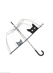OMBRELLO TRASPARENTE CON GATTO