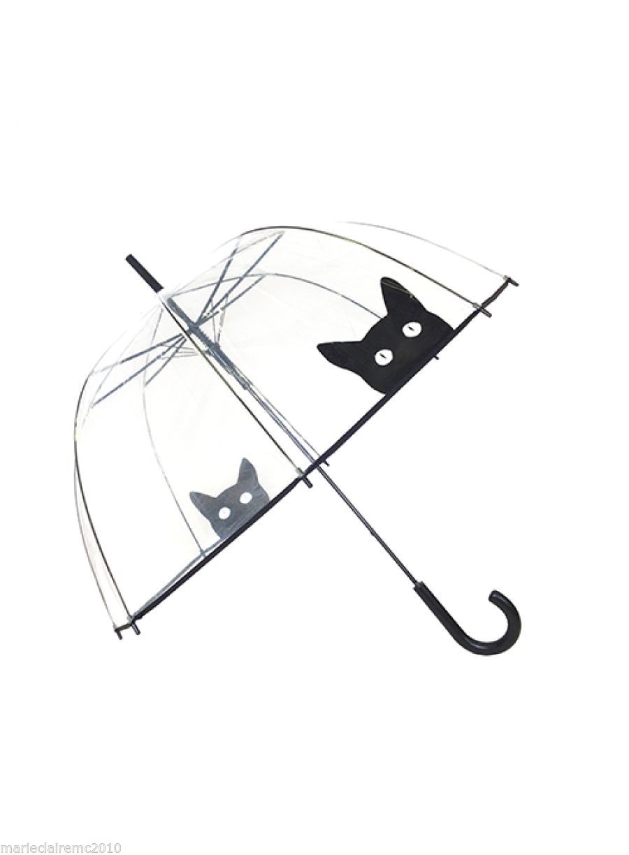 OMBRELLO TRASPARENTE CON GATTO