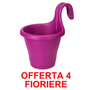 OFFERTA 4 FIORIERA CORSICA EASY HANGER SINGLE CHERRY