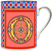 MUG IN PORCELLANA 8,5 X 10,5 CM, LETTERA O - ORTIGIA