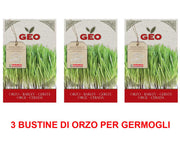 3 CONFEZIONI DI SEMI BIO DI ORZO PER GERMOGLI 80GR
