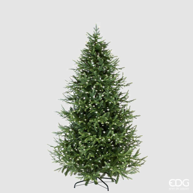 ALBERO DI NATALE PINO LUXURY 240CM PREILLUMINATO CON 5000 MINILED D152