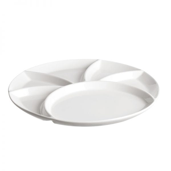 PIATTO PARTY FONDUTA 26 CM IN PORCELLANA LINEA CONVIVIO