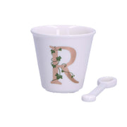 BICCHIERINO CON CUCCHIAIO LETTERA R 75CC LINEA UNICO