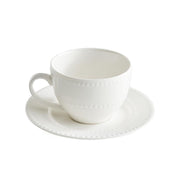 TAZZA DA THE CON PIATTINO "COLLINA" BIANCA