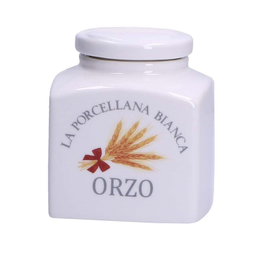 BARATTOLO IN PORCELLANA 0,5 L ORZO LINEA CONSERVA