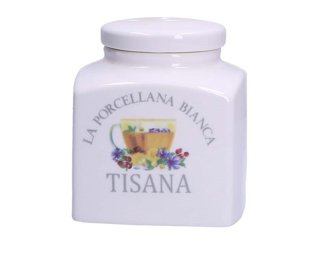 BARATTOLO 500ML TISANA IN PORCELLANA LINEA CONSERVA
