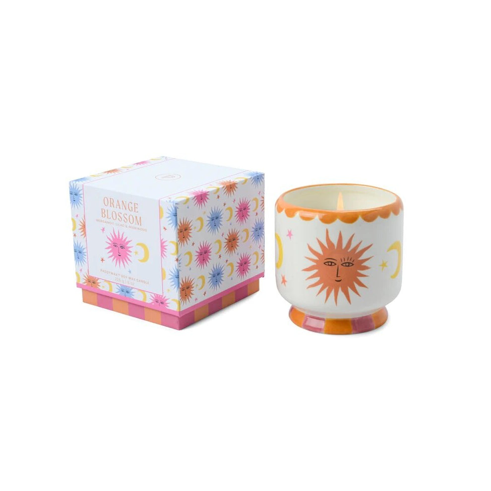 CANDELA PROFUMATA IN CERAMICA, 226G, FIORI D'ARANCIO