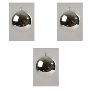 OFFERTA 3 PALLINE 14CM ARGENTO LUCIDO