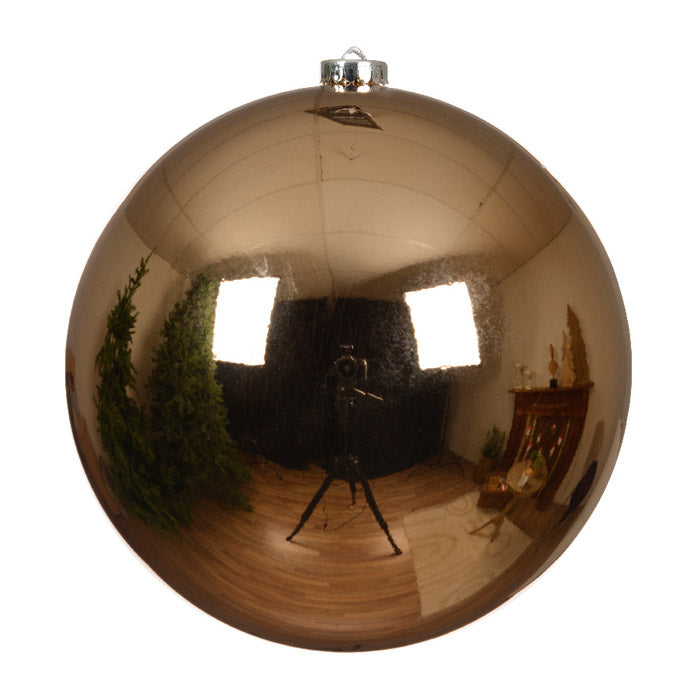 PALLINA DI NATALE INFRANGIBILE, Ø14CM, MARRONE