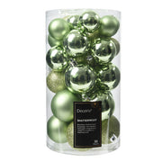 PALLINA DI NATALE INFRANGIBILE, CONFEZIONE 30 PEZZI, VERDE