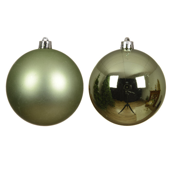 PALLINA DI NATALE INFRANGIBILE, Ø10CM, CONFEZIONE 4 PEZZI, VERDE