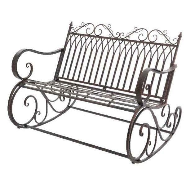 PANCA A DONDOLO 113X50X90CM MARRONE